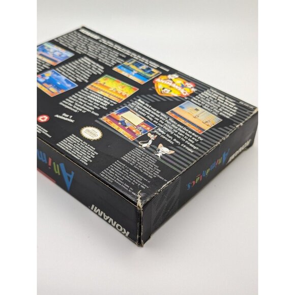 Animaniacs (SNES Super Nintendo, 1991 ) w/ Box & Cart ~ Tested & Works VTG - Picture 5 of 12